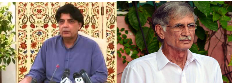 Chaudhry Nisar and Pervaiz Khattak